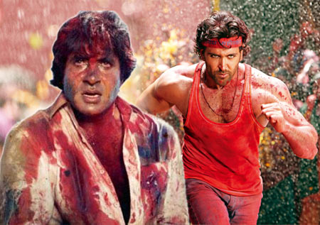 Scenes from Amitabh's and Hrithik's Agneepath