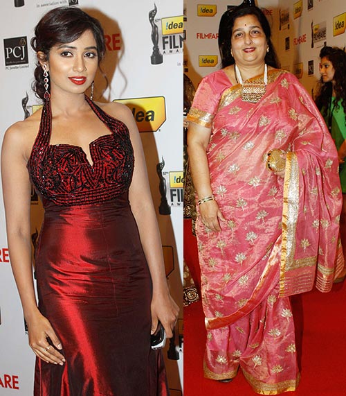 Anuradha Paudwal and Shreya Ghoshal