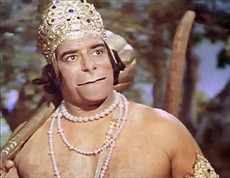 Dara Singh as Hanuman in Ramayan