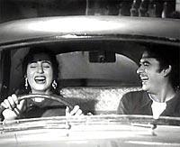 Madhubala and Kishore Kumar in Chalti Ka Naam Gadi