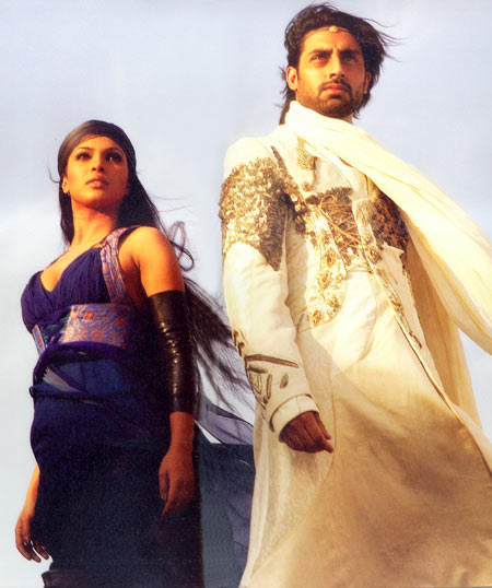 Priyanka Chopra with Abhishek Bachchan in Drona