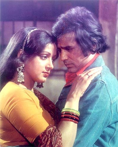 Hema Malini and Rajesh Khanna