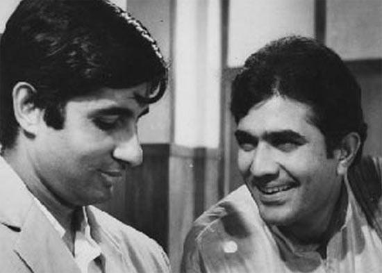 Amitabh Bachchan and Rajesh Khanna in Anand