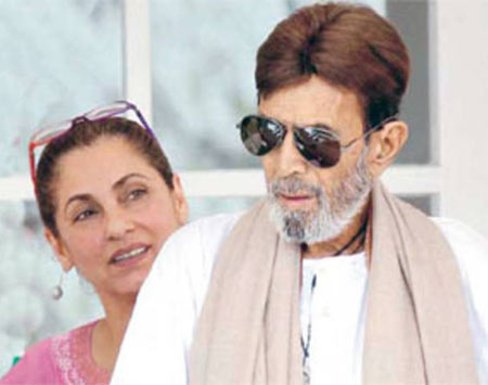 Rajesh Khanna and Dimple Kapadia shortly before his death