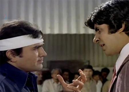 Rajesh Khanna and Amitabh Bachchan in Namak Haram