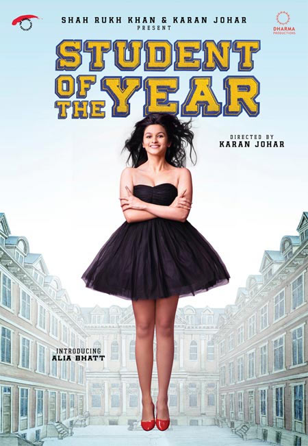 Alia Bhatt on the movie poster of Student Of The Year