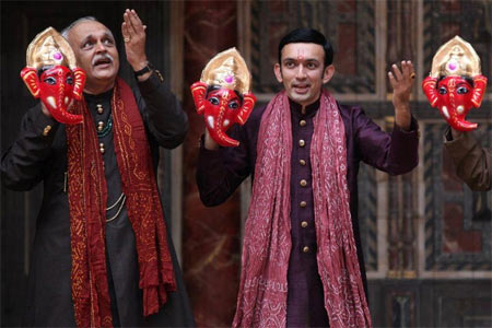 A scene from Maro Piyu Gayo Rangoon at Globe Theatre, London