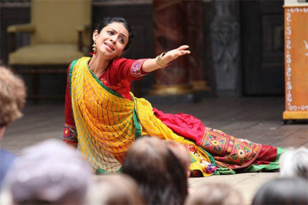 A scene from Maro Piyu Gayo Rangoon, at Globe Theatre, London