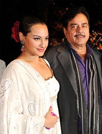Sonakshi and Shatrughan Sinha