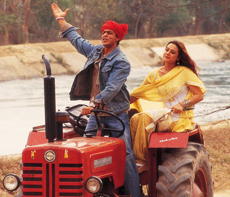 Shah Rukh Khan and Preity Zinta in Veer Zaara