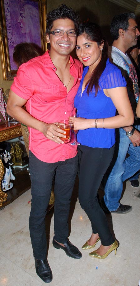 Shaan with wife Radhika