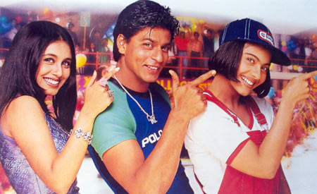 Rani Mukerji, Shah Rukh Khan and Kajol in Kuch Kuch Hota Hai