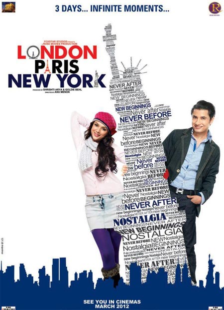 Movie poster of London Paris New York
