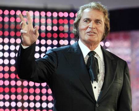 Engelbert Humperdinck performs as guest during the international new singers contest New Wave in Jurmala in July  2010.
