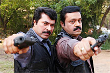 Mammootty and Suresh Gopi in The King And The Commissioner