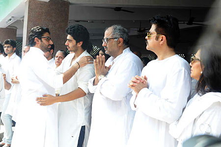 Abhishek Bachchan, Arjun Kapoor, Boney Kapoor and Anil Kapoor