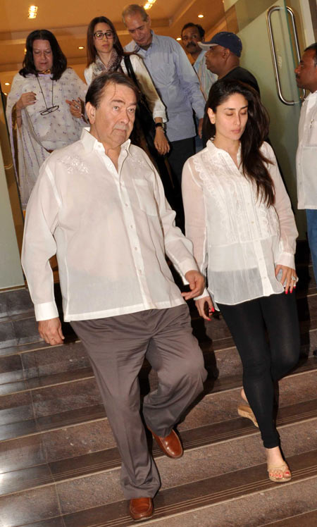 Randhir and Kareena Kapoor