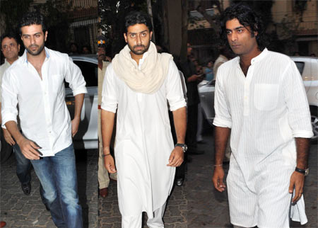 Harman Baweja, Abhishek Bachchan and Sikander Kher