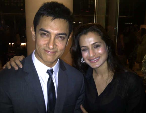 Ameesha Patel and Aamir Khan