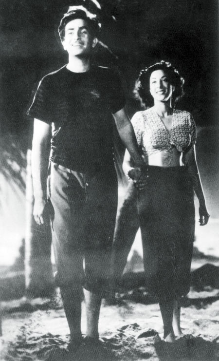 Raj Kapoor and Nargis in Awaara