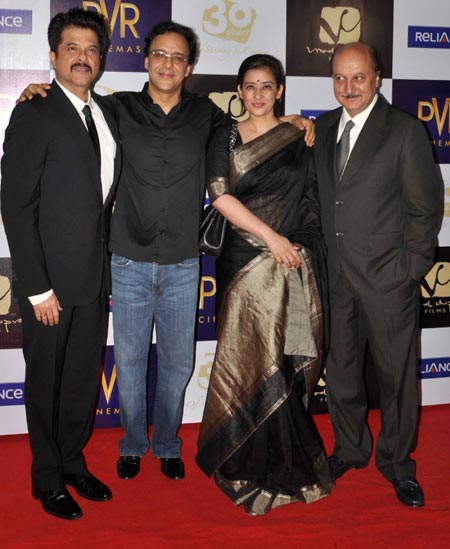 Anil Kapoor, Vidhu Vinod Chopra, Manisha Koirala and Anupam Kher
