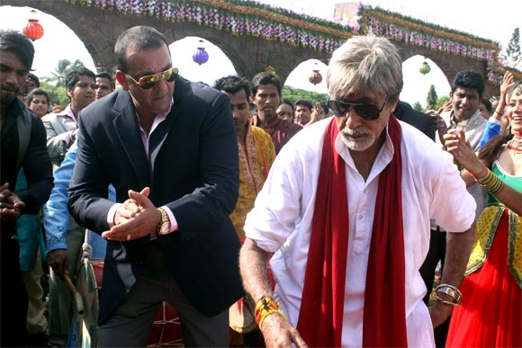 Sanjay Dutt and Amitabh Bachchan in Department