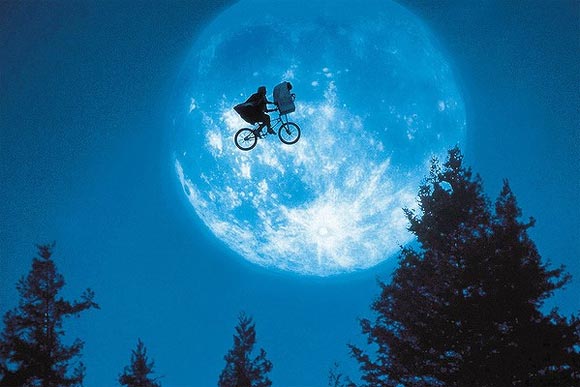 A scene from ET: The Extra Terrestrial