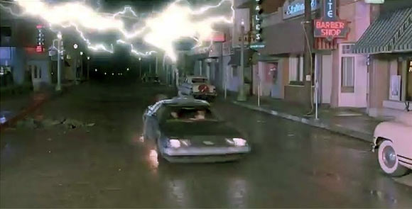 The scene from Back To The Future