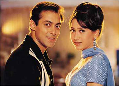 Karisma Kapoor and Salman Khan in Biwi No 1