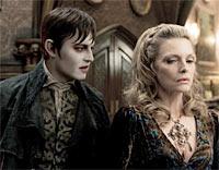 Johnny Depp and Michelle Pfeiffer in Dark Shadows