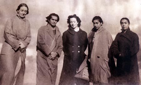 Alice bonner, Uday Shankar, Beatrice, Uzra (Zohra's sister), Zohra Segal, Dartmoor, Devon