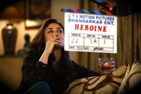 Kareena Kapoor on the sets of Heroine