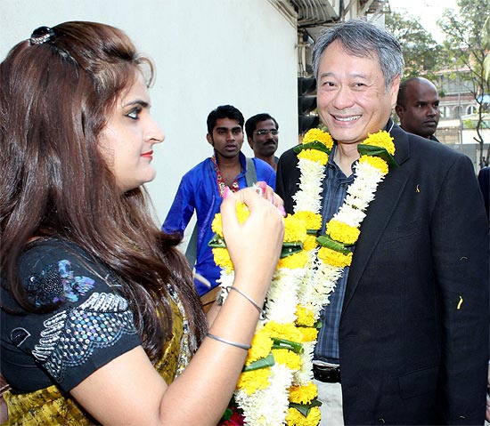 Ang Lee greeted his Indian fans with a Namaste in his recent visit
