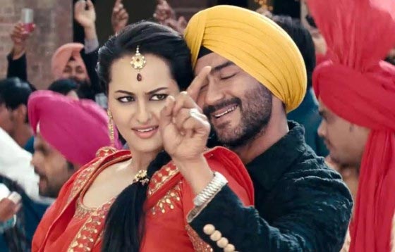 Sonakshi Sinha and Ajay Devgn in Son Of Sardaar