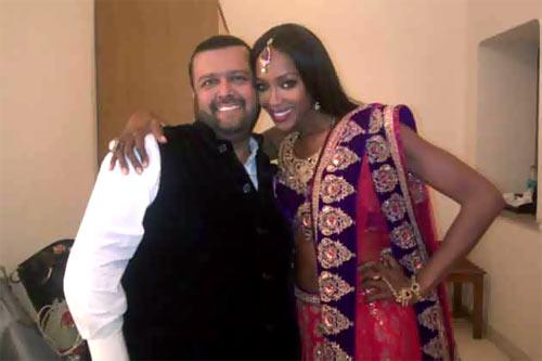 Manav Gangwani and Naomi Campbell