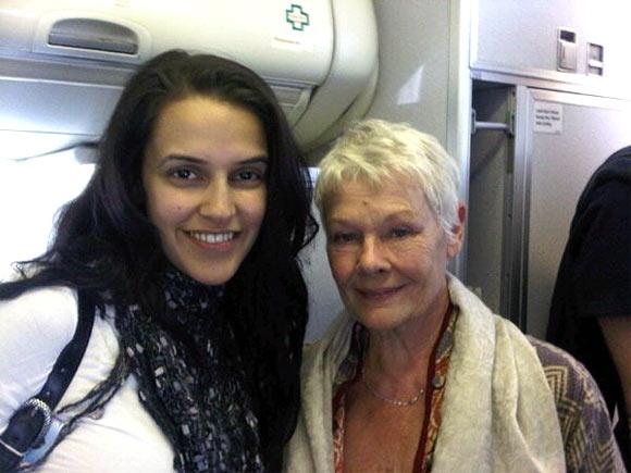 Neha Dhupia and Judi Dench