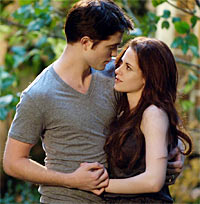 Robert Pattinson and Kristen Stewart in The Twilight Saga: Breaking Dawn 2