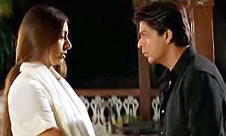 Tabu and Shah Rukh Khan in Saathiya (2002)