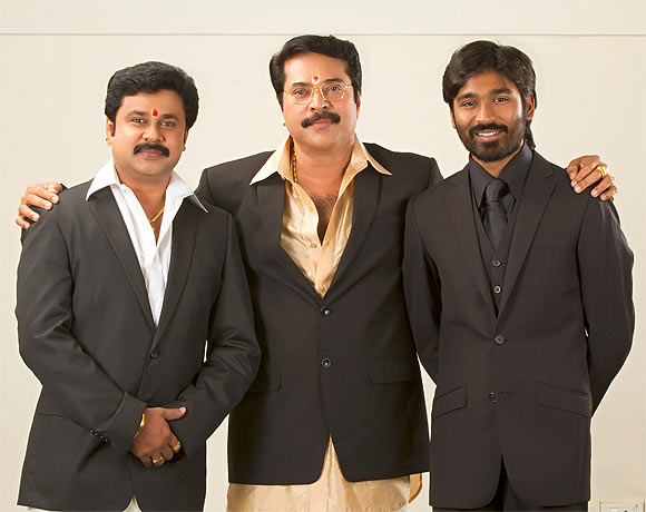 Dileep with Mammootty and Dhanush