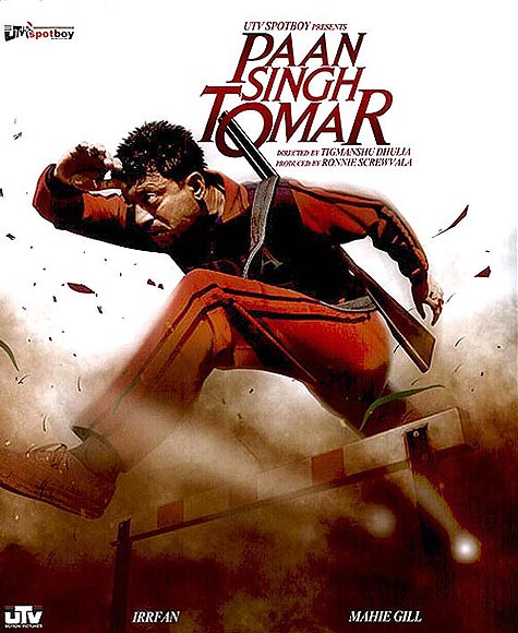 Movie poster of Paan Singh Tomar