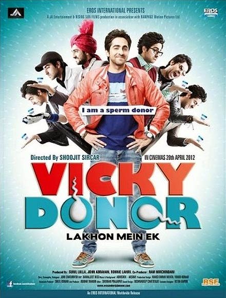 Movie poster of Vicky Donor