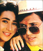 Anil Kapoor and Madhuri Dixit in the Dhak Dhak song