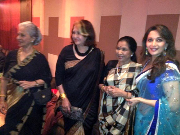 Waheeda Rahman, Helen, Asha Bhosle and Madhuri Dixit
