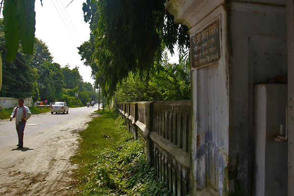 The street outside Amitabh Bachchan's bungalow