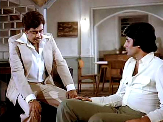 Shatrughan Sinha and Amitabh Bachchan in Dostana