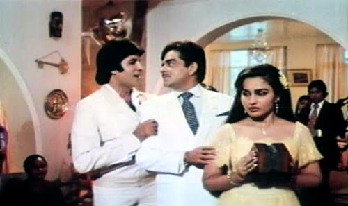 Amitabh Bachchan, Shatrughan Sinha and Reena Roy in Naseeb