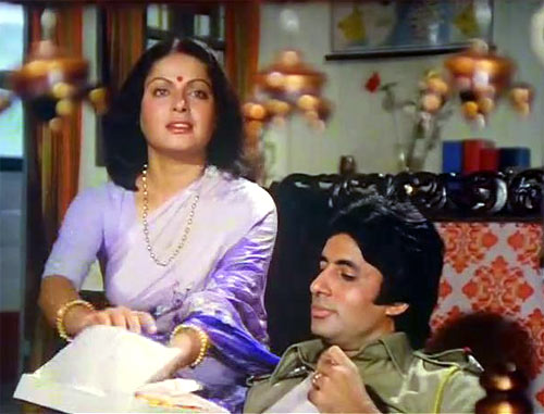Raakhi and Amitabh Bachchan in Barsaat Ki Ek Raat