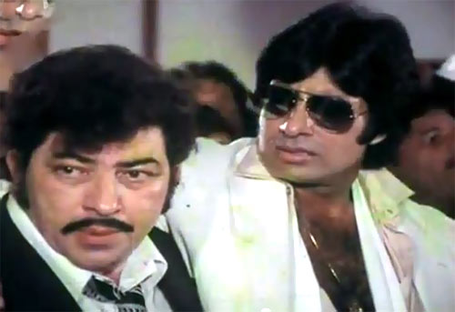 Amjad Khan and Amitabh Bachchan in Yaarana
