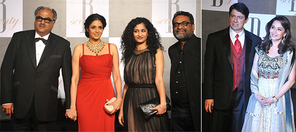 Boney Kapoor, Sridevi, Gauri Shinde, R Balki, Madhuri Dixit and Sriram Nene