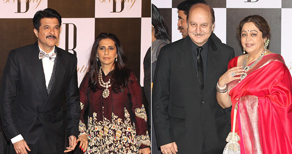 Anil and Sunita Kapoor, Anupam and Kirron Kher